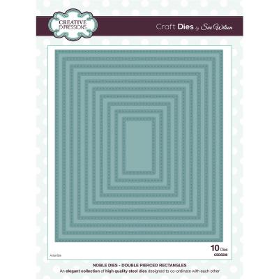 Creative Expressions Craft Dies - Double Pierced Rectangle